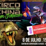 Circo Internacional da China abre sessão extra às 20h30 para o espetáculo Mundo Jurássico